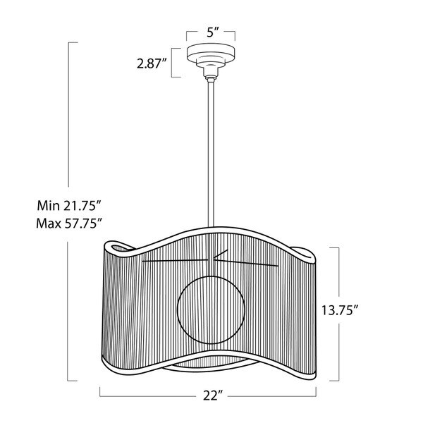 Nimes Drum Pendant